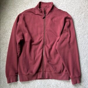 L.L. Bean Red Zip Up Fleece